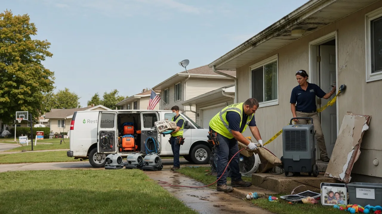 Water Damage Restoration in Burket, IN near me
